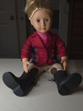 ​Our Generation 18" Lily Anna Doll - Deluxe Equestrian Riding Outfit & Boots